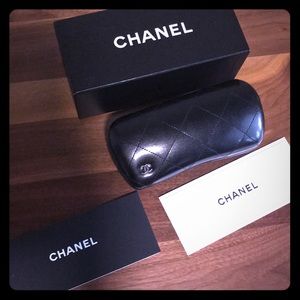 Brand new Chanel authentic sunglass case and box
